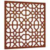 vidaXL Adorno de pared de jard&iacute;n acero corten dise&ntilde;o morisco 55x55 cm