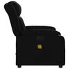 vidaXL Sill&oacute;n de masaje reclinable el&eacute;ctrico cuero sint&eacute;tico negro