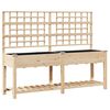 vidaXL Macetero de Jard&iacute;n Beige 203,5 x 54 x 152,5 cm