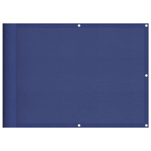 vidaXL Pantalla de balc&oacute;n 100% poli&eacute;ster Oxford azul 75x700 cm
