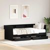 vidaXL Cama de d&iacute;a Roble Negro 90 x 190 cm Madera contrachapada
