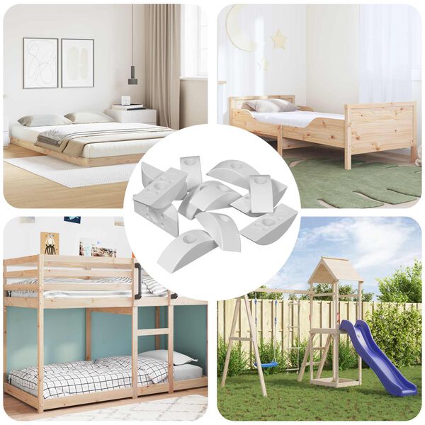 vidaXL Arandela en forma de media luna 18 pcs M6 Polipropileno