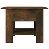vidaXL Mesa de centro madera de ingenier&iacute;a roble ahumado 55x55x42 cm