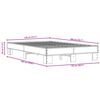vidaXL Estructura de cama madera de ingenier&iacute;a y metal negro 120x200cm