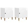 vidaXL Armario de Noche 2 pcs Brillante 43 x 34,5 x 50 cm