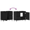 vidaXL Gabinete de Ba&ntilde;o con caj&oacute;n Roble Negro 65 x 33 x 60 cm