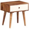 vidaXL Mesita de noche de madera maciza de acacia 45x30x45 cm