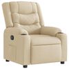 vidaXL Sill&oacute;n reclinable de tela crema
