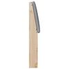 vidaXL Cabecero tapizado Gris Claro 80 cm Madera de pino macizo