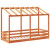 vidaXL Techo de cama infantil madera maciza marr&oacute;n 75x190 cm