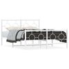 vidaXL Estructura cama sin colch&oacute;n con estribo metal blanco 140x200 cm