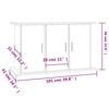 vidaXL Soporte para acuario de hormig&oacute;n gris 101x41x58 cm de madera sint&eacute;tica