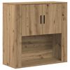 vidaXL Armario de Pared con estante Roble artisan 80 x 33 x 80 cm