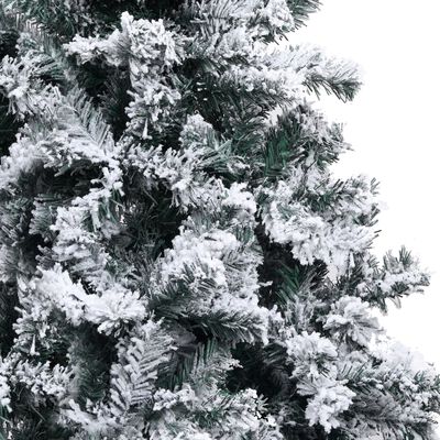 vidaXL Árbol de Navidad artificial PVC verde nieve flocado 400 cm