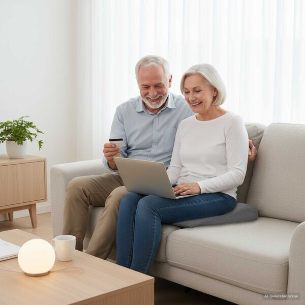 vidaXL Almohada para el asiento Gris