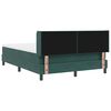 vidaXL Cama tipo Box Spring Verde oscuro 200 x 140 cm Terciopelo