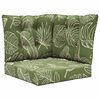 vidaXL Coj&iacute;n para sof&aacute; de exterior 3 pcs Dise&ntilde;o de Hojas Poli&eacute;ster