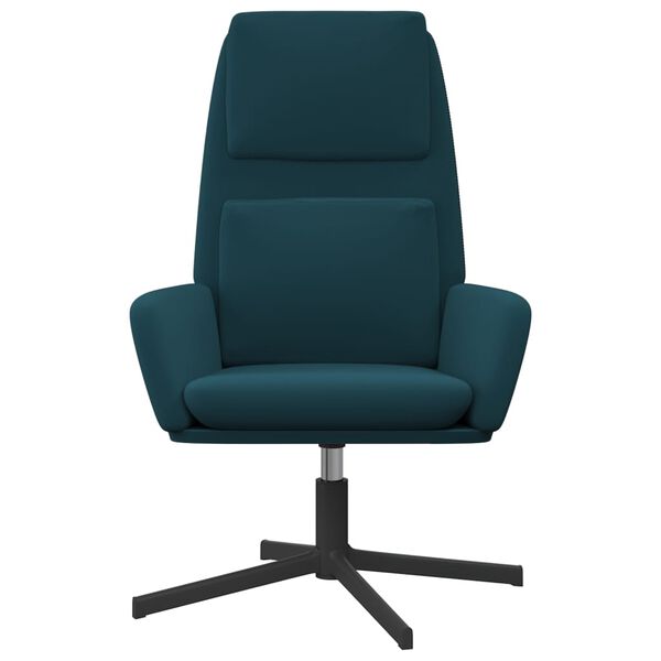 vidaXL Sill&oacute;n de relax de terciopelo azul
