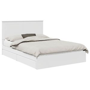 vidaXL Cama con almacenamiento 140 x 190 cm Madera de ingenier&iacute;a