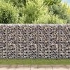 vidaXL Cesta para muro de gaviones de alambre galvanizado 100x30x30 cm
