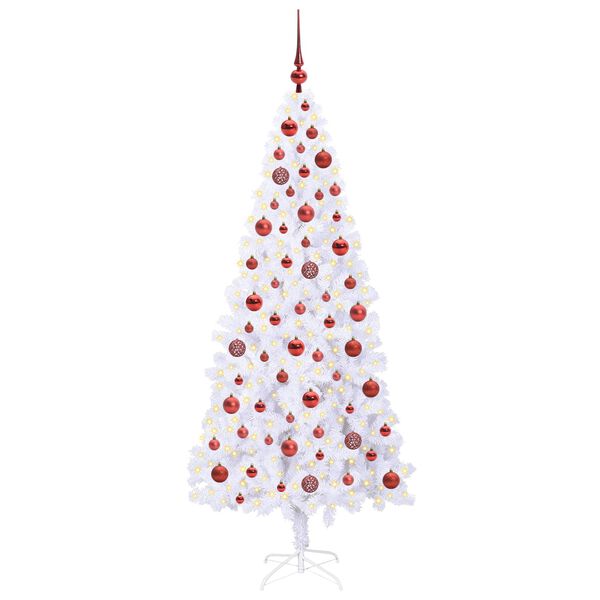vidaXL &Aacute;rbol de Navidad artificial con 300 LED 180 cm PVC y Acero