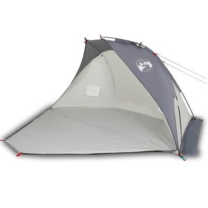 vidaXL Tienda de playa 185T poli&eacute;ster gris 268x223x125 cm