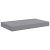 vidaXL Estantes flotantes de pared 4 uds gris MDF 40x23x3,8 cm