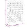 vidaXL Botellero madera maciza de pino 83x29x112 cm