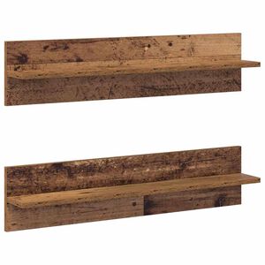 vidaXL Estante de pared 2 pcs Madera Vieja 80 x 11,5 x 18 cm