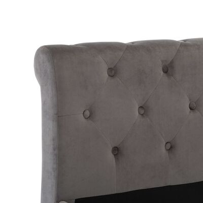 vidaXL Estructura de cama de terciopelo gris 120x200 cm