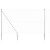 vidaXL Valla de alambre soldado con picos 25 x 1,6 m Acero Galvanizado