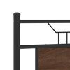 vidaXL Estructura de cama sin colch&oacute;n madera marr&oacute;n roble 140x190 cm