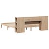 vidaXL Cama con estantería sin colchón madera maciza de pino 180x200cm