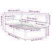 vidaXL Cama con estanter&iacute;a sin colch&oacute;n madera maciza blanco 90x200 cm