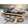 Bestron Parrilla raclette ARG300BW madera negro XL 1500 W