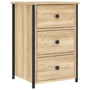 vidaXL Mesita de noche madera de ingenier&iacute;a roble Sonoma 40x36x60 cm