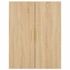vidaXL Armario de pared 2 unidades roble Sonoma 69,5x34x90 cm
