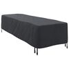 vidaXL Funda para Loungers Liso Negro 74 x 210 x 40 cm tela