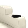 vidaXL Sill&oacute;n reclinable de cuero sint&eacute;tico blanco crema
