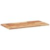 vidaXL Estante flotante 2 uds madera acacia acabado aceite 100x40x2 cm