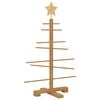 vidaXL &Aacute;rbol de Navidad de madera Marr&oacute;n 75 cm Bamb&uacute;