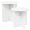 vidaXL Conjunto de mesas auxiliares 2 pcs Madera de ingenier&iacute;a