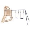 vidaXL Parque infantil de exterior madera maciza de pino