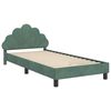 vidaXL Cama para niños con cabecero Verde Mar 90 x 190 cm Terciopelo