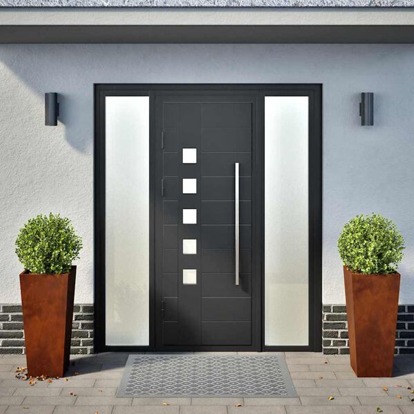 Jardineras de jard&iacute;n vidaXL 2 uds 35x35x75 cm Acero oxidado