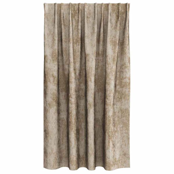 vidaXL Cortinas de Terciopelo 2 pcs champ&aacute;n 140 x 140 cm Terciopelo