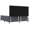 vidaXL Cama tipo Box Spring Gris oscuro 180 x 200 cm Terciopelo