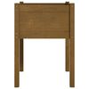 vidaXL Jardineras 2 uds madera maciza de pino marrón miel 50x50x70 cm