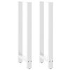 vidaXL Patas para mesa de bar blancas (2 unidades, 50 x 110-111 cm, acero)