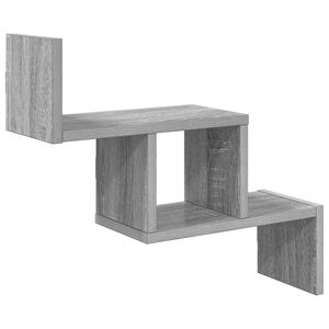vidaXL Estante de pared Sonoma gris 48 x 15 x 42 cm